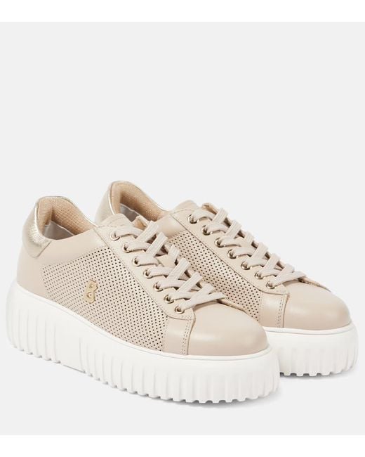 Bogner Natural Singapore Leather Sneakers