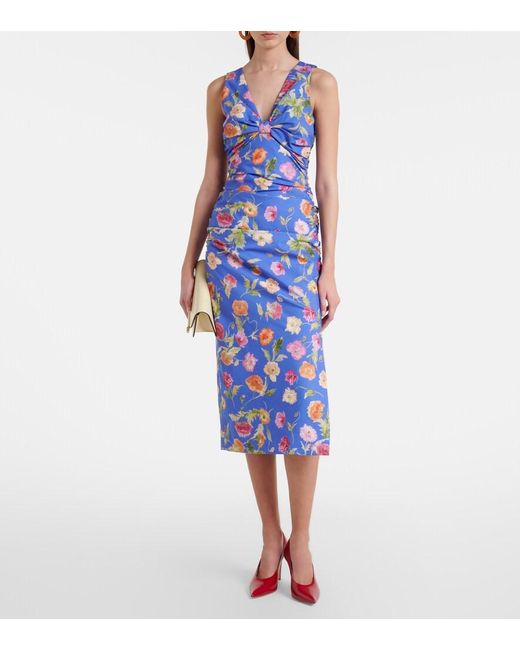 women plus size cocktail dresses Lillian Embroidered Dress -Kiyonna Cornflower, Bachelor's Button (Centaurea Size:Customization Terracotta