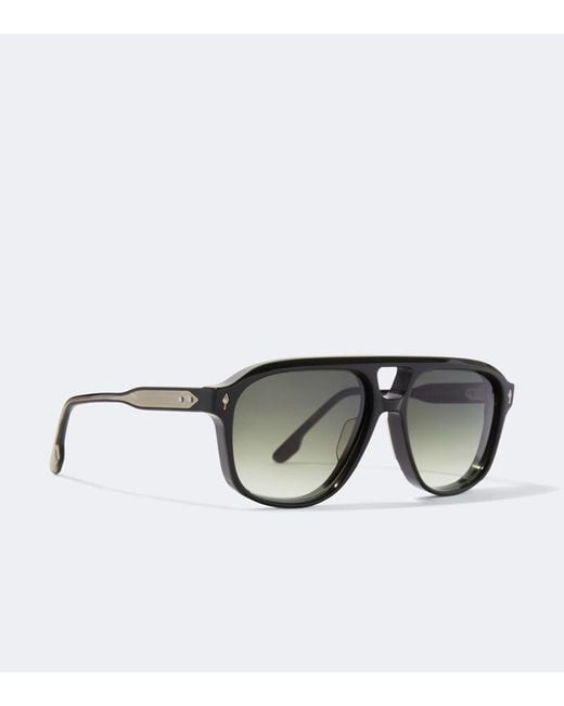 Jacques Marie Mage Green Leonard Aviator Sunglasses for men