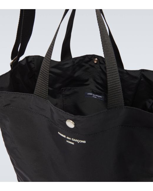 Comme des Garçons Black Grosgrain-trimmed Tote Bag for men