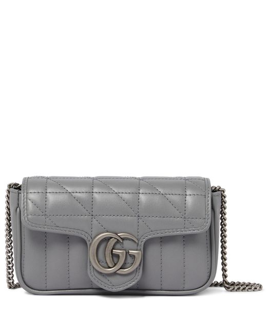 Gucci Women's GG Marmont Super Mini Leather Shoulder Bag