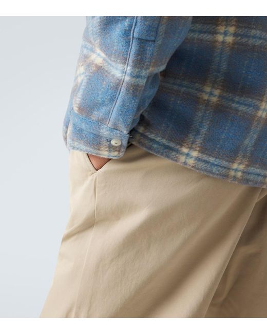 Polo Ralph Lauren Blue Plaid Wool-Blend Flannel Shirt for men