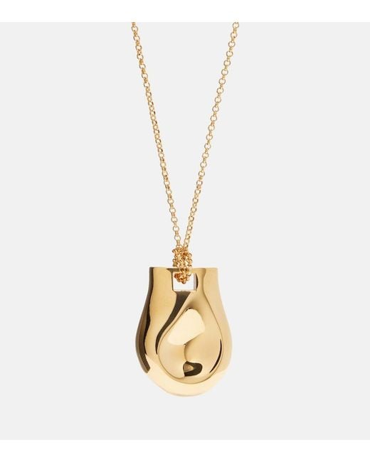 Khaite Metallic Keefe 18Kt-Plated Pendant Necklace