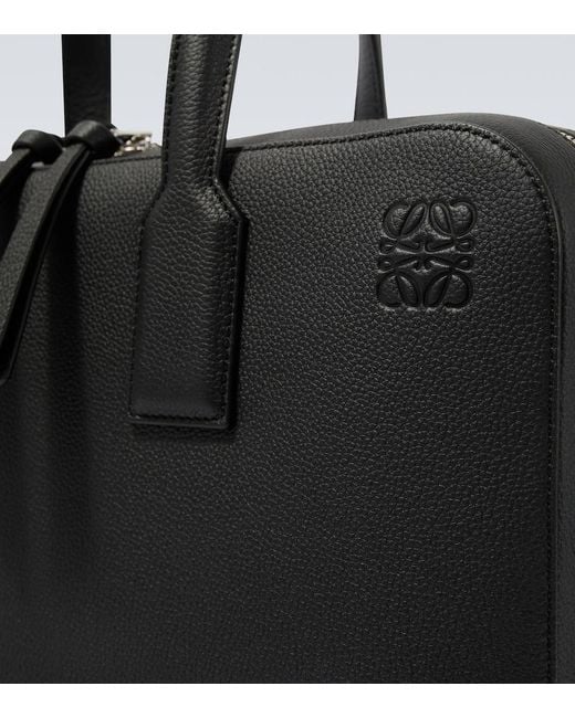 Loewe Black Goya Leather Briefcase for men