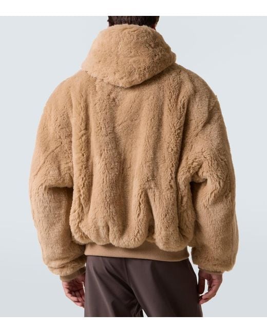 Fear Of God Natural Alpaca And Cotton Teddy Bomber Jacket for men