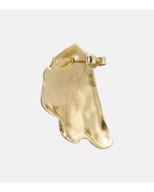 YSSO Metallic Ocean 24Kt-Plated Earrings