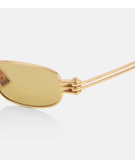Bottega Veneta Natural Rectangular Sunglasses