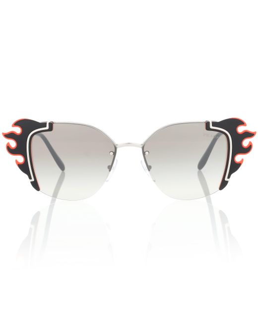 Prada Gray Flame Sunglasses