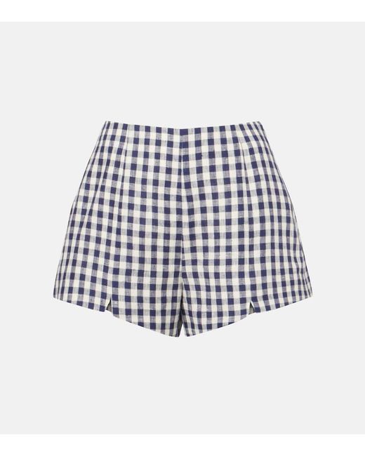 Posse White Shorts Sadie Aus Leinen