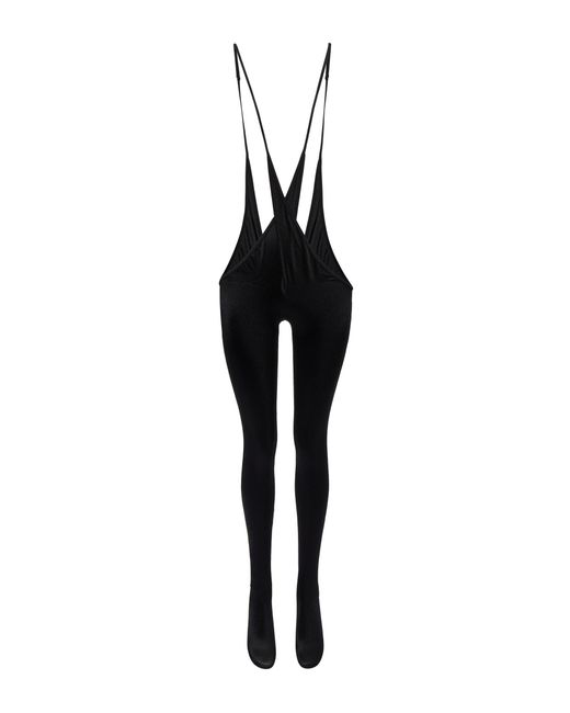 Wolford X Mugler Lace-up Tights in Black | Lyst