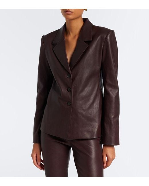 Stouls Brown Helly Leather Blazer
