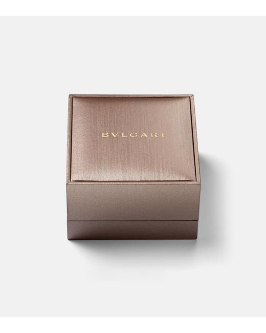 BVLGARI Metallic Tubogas 18Kt Bracelet With Diamonds