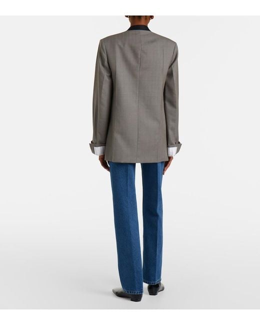 Victoria Beckham Blue Julia Straight Jeans