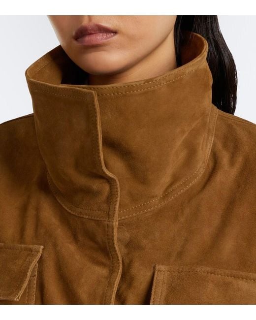 Rohe Brown Oversized Suede Jacket