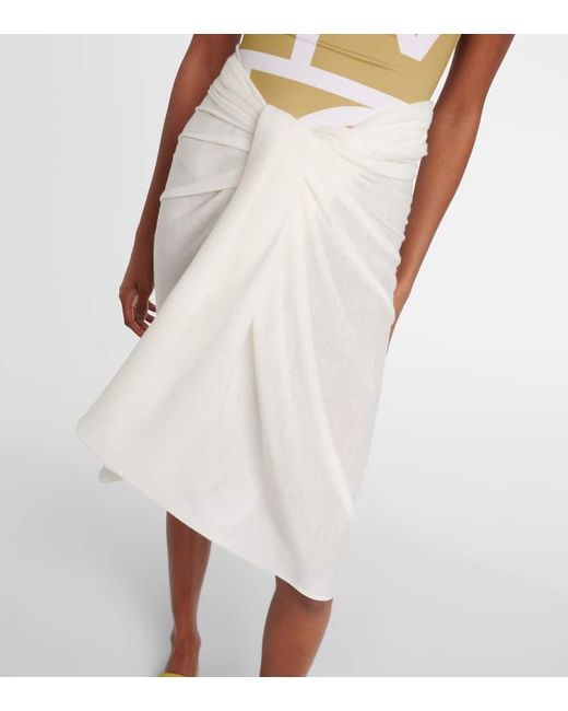 Totême  White Pareo Aus Strick