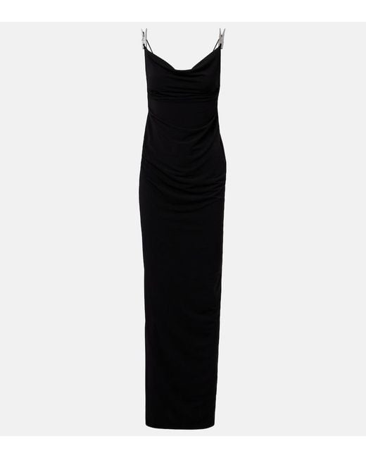 Coperni Black Embellished Gown