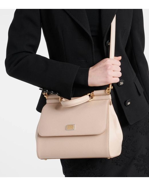 Dolce & Gabbana Sicily Medium Leather Shoulder Bag in