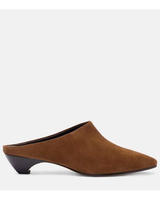 Le Monde Beryl Brown Allegra Suede Mules