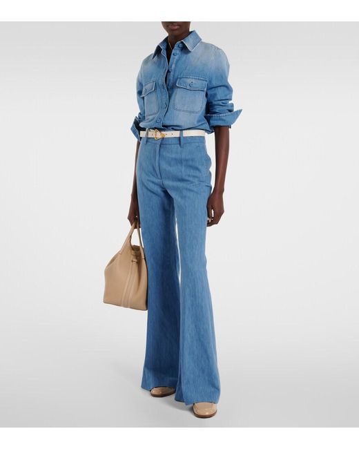 Gianvito Rossi Natural Georgie Nuit Patent Leather Loafers