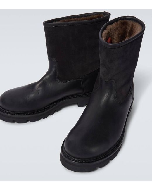 Stivaletti Suilven Walk di Loro Piana in Black da Uomo