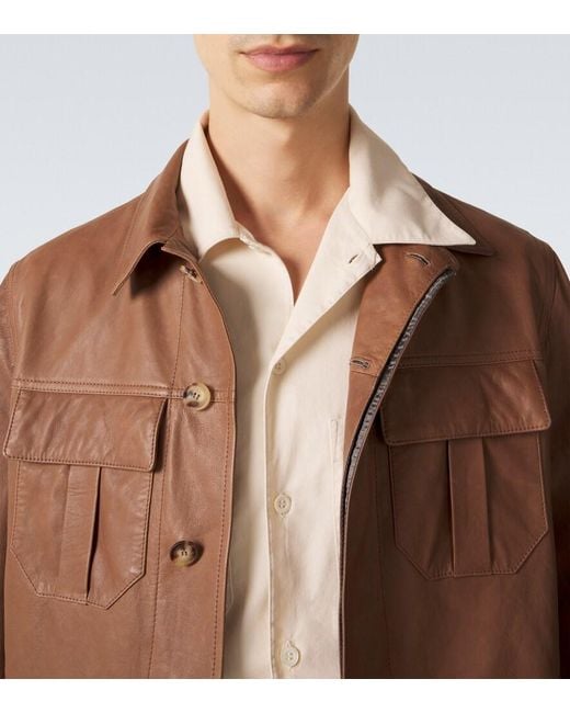 Brunello Cucinelli Natural Cotton Shirt for men