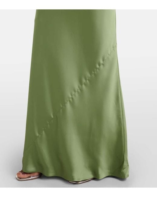 Norma Kamali Green Draped Gown