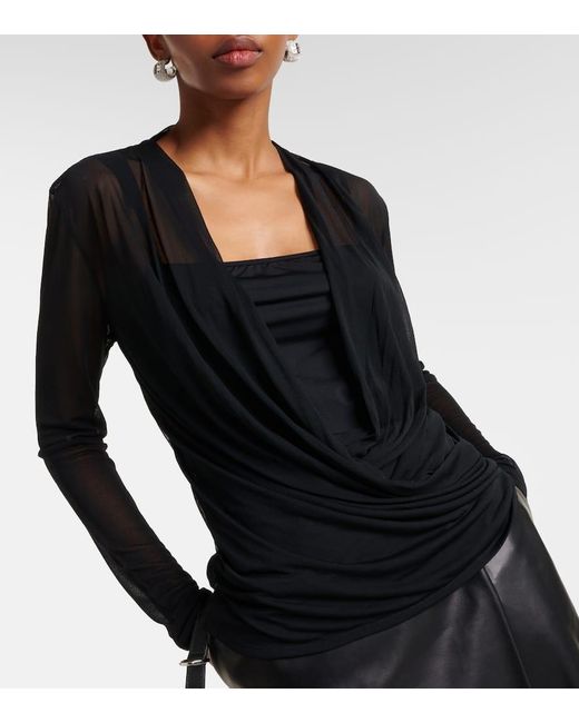 Givenchy Black Bluse aus Jersey