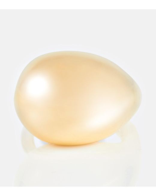 Bottega Veneta Natural Drop Gold Plated Ring