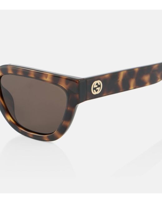 Gucci Brown Interlocking G Cat-eye Sunglasses