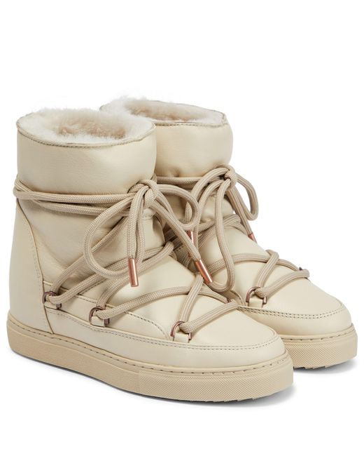Inuikii Sneaker Classic Leather Ankle Boots in Cream (Natural) | Lyst