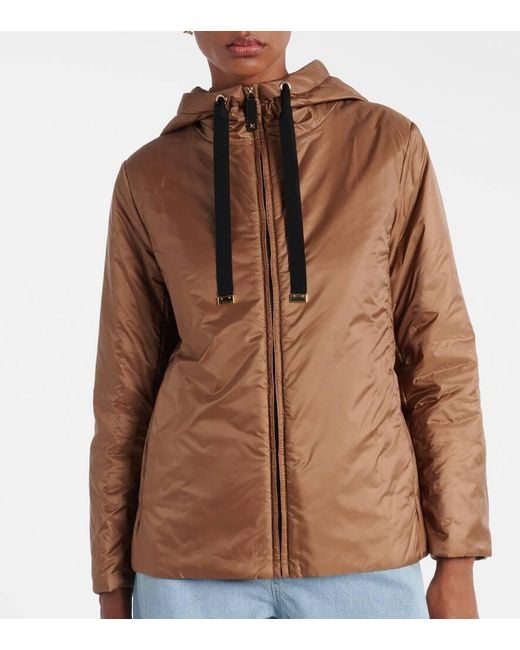Max Mara Brown Wattierte Jacke The Cube Greenh