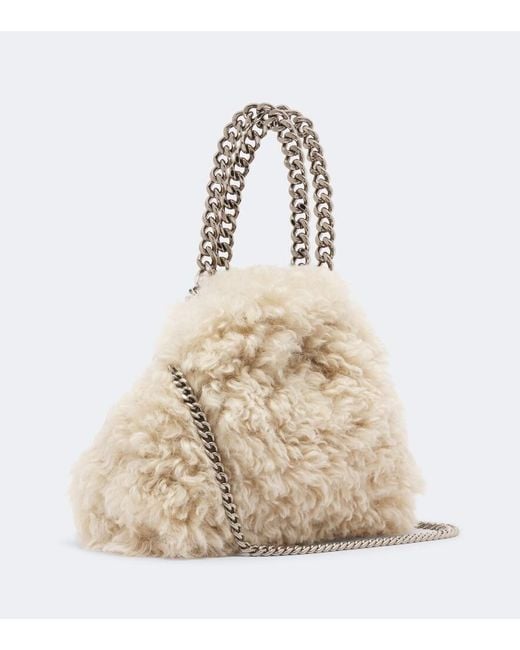 Stella McCartney Natural Falabella Mini Shoulder Bag