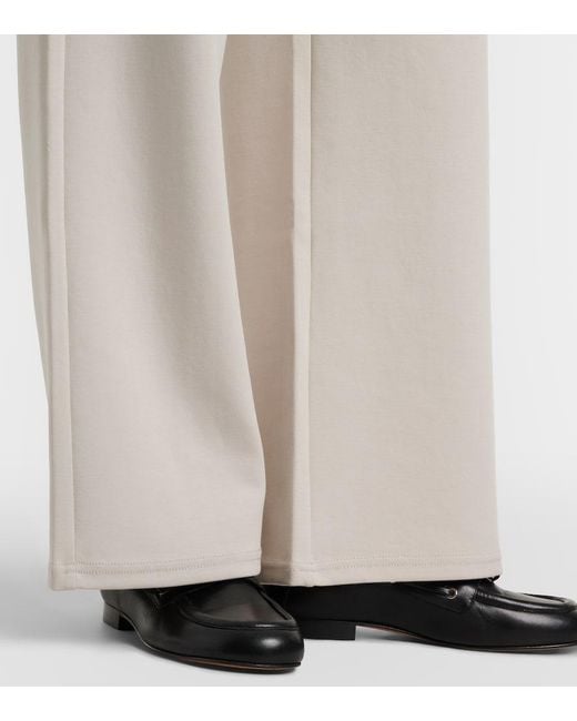 Max Mara Natural Max Mara Brioso Cotton-Blend Wide-Leg Pants