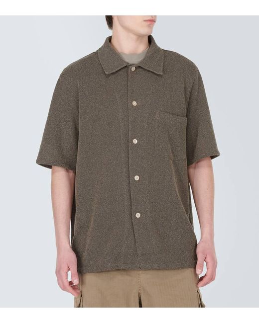 Our Legacy Green Box Boucle Shirt for men