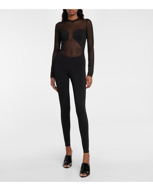 Body Semitransparente Alaïa de color Black
