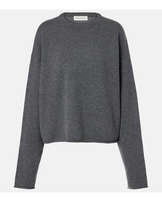 Extreme Cashmere Gray Pullover Comfy Aus Einem Kaschmirgemisch