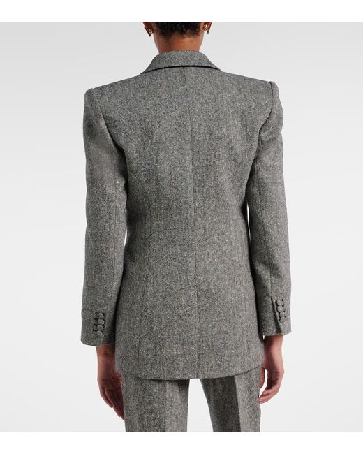 Valentino Gray Blazer Aus Einem Wollgemisch