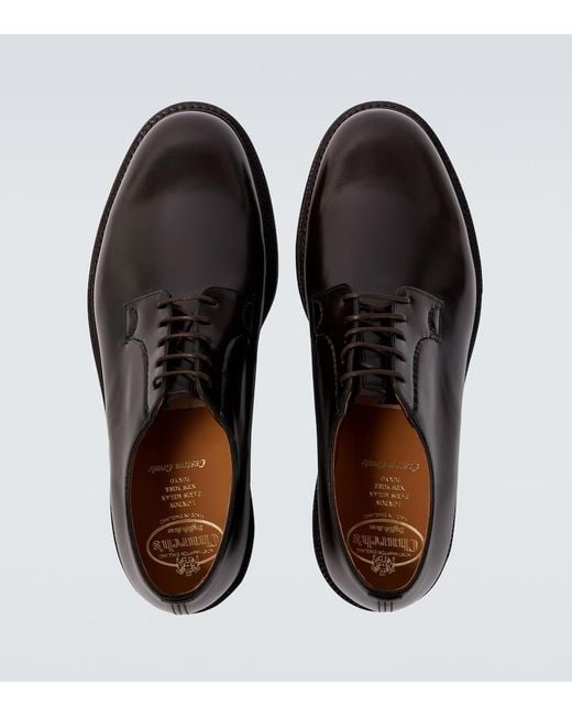 Church's Black Shannon Leather Derby Shoes for men