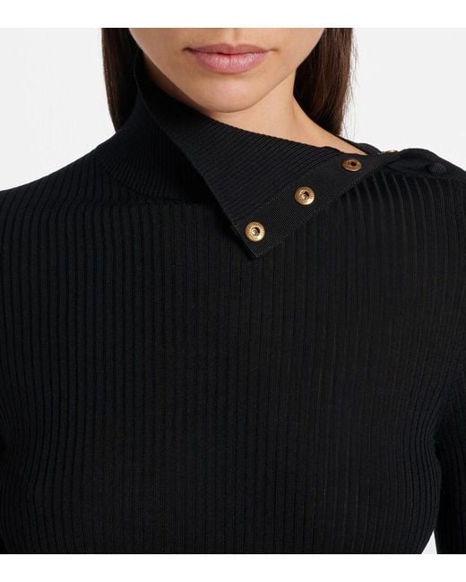 Moncler Black Virgin Wool Turtleneck Sweater