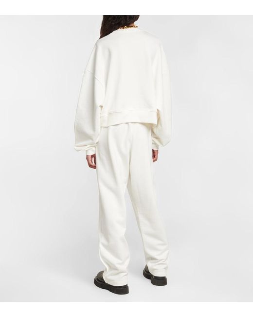 Wardrobe NYC White X Hailey Bieber Hb Cotton Fleece Sweatshirt