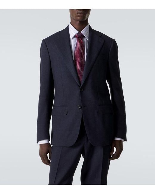 Thom Sweeney Blue Wool Suit for men