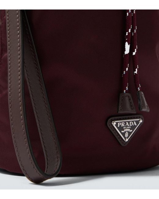 Prada Etui Speedrock Re-Nylon in Red für Herren