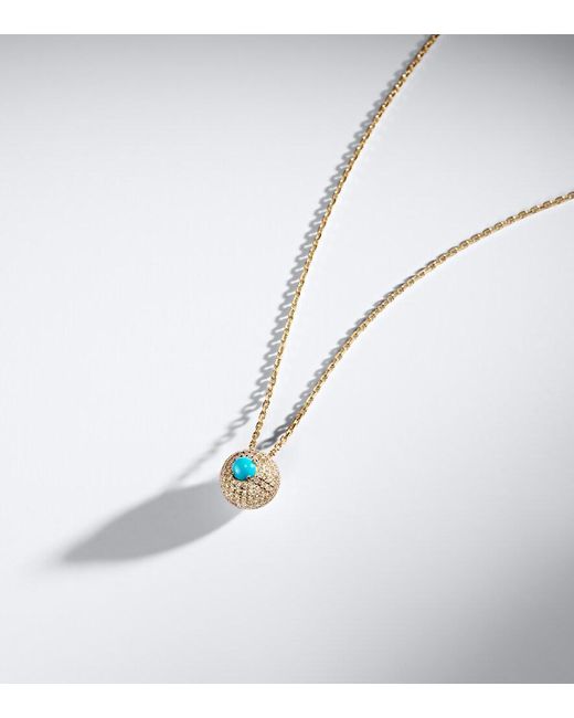 Suzanne Kalan Blue Evil Eye 18Kt Pendant Necklace With Diamonds And