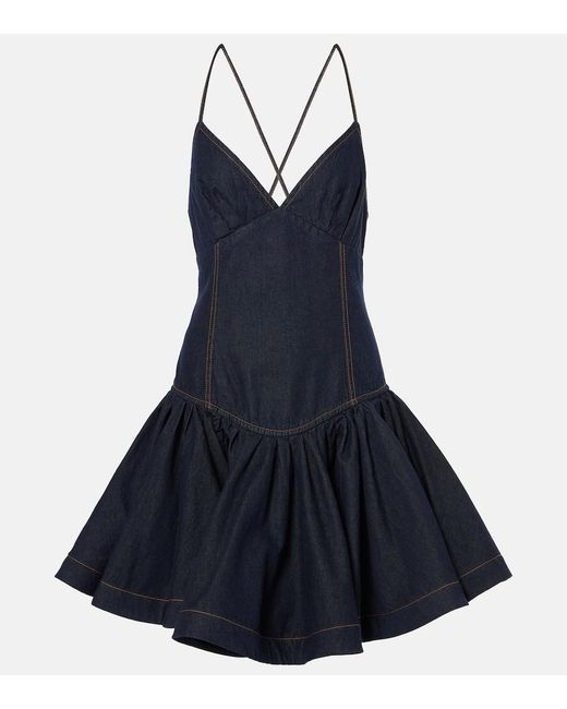 Zimmermann Blue Crush Denim Minidress
