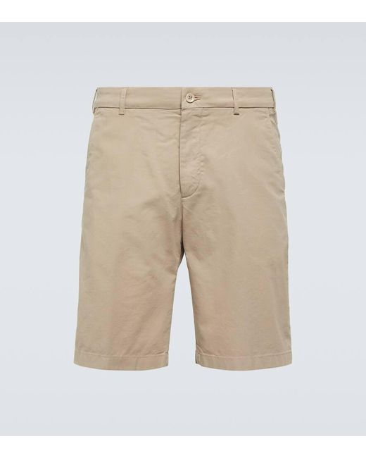 Loro Piana Bermuda-Shorts aus einem Baumwollgemisch in Natural für Herren