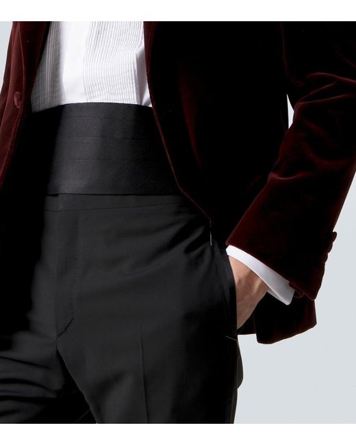 Brioni Black Silk Cummerbund for men