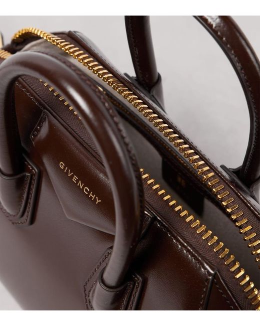 Givenchy Brown Tote Antigona Mini Aus Leder
