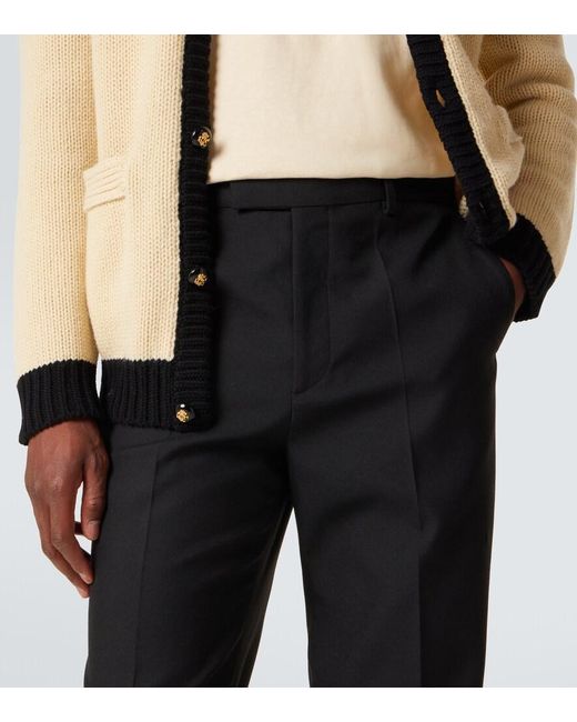 Valentino Black High-Rise Flared Pants for men