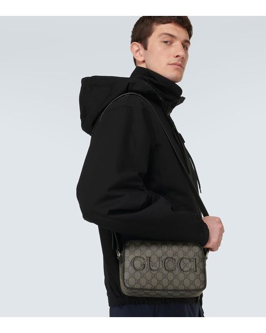 Gucci Messenger Bag Mini aus Canvas in Gray für Herren