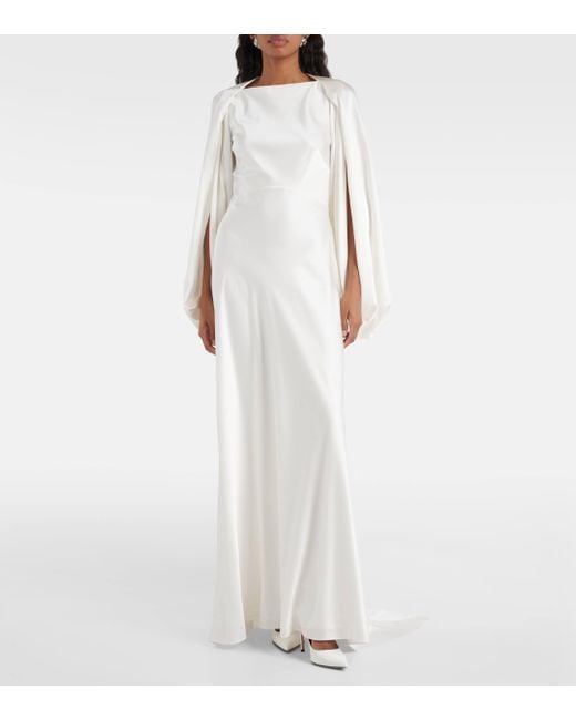 Robe longue de mariee Kami en soie Roksanda en coloris White